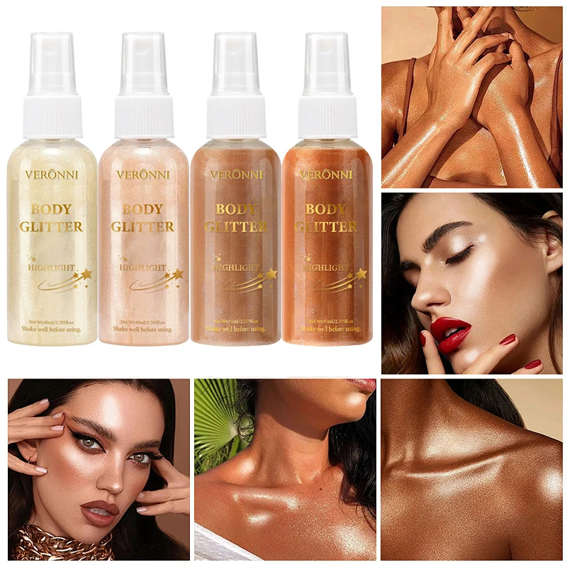 リキッド ハイライター メイクアップ スムース シャイン シマー グリッター ボディ ハイライター リキッド クリーム ファンデーション 長持ちするボディ化粧品