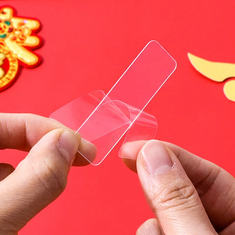 Reusable Double Sided Stickers Nano PVC Tape Washable Waterproof Wall Sticker Traceless Self-Adhesive Transparent Tape