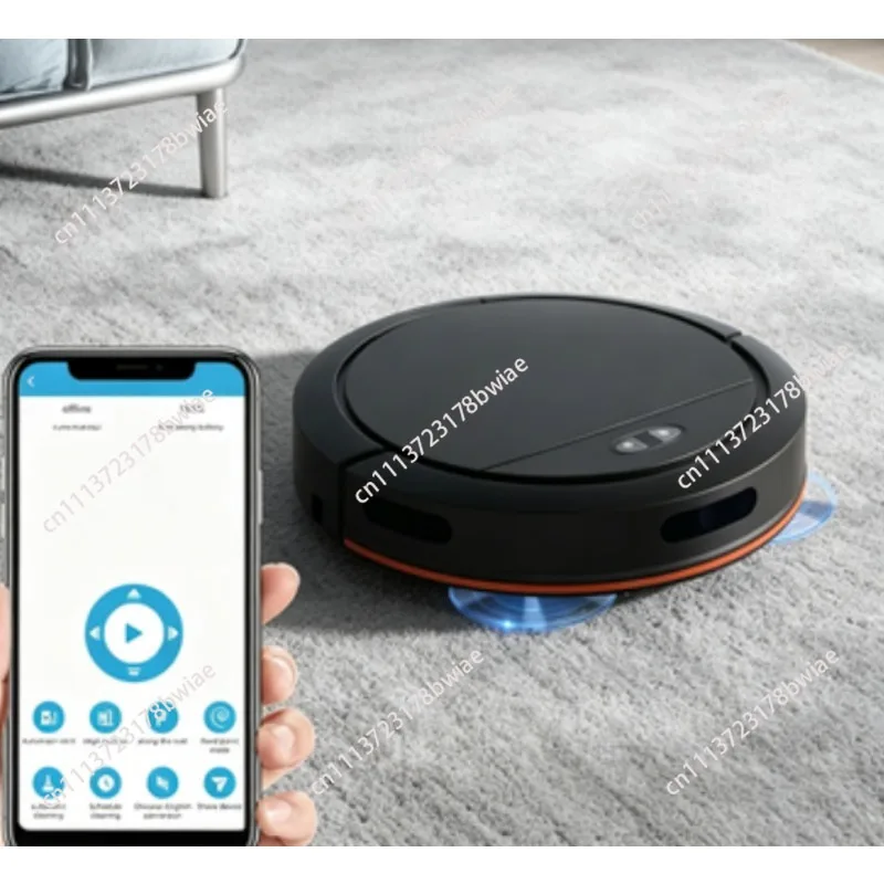 Household Intelligent Robot Vacuum, 3-in-1 Suction Mopping Sweeping Cleaning Machine Smart Home Floor Cleaning Appliance