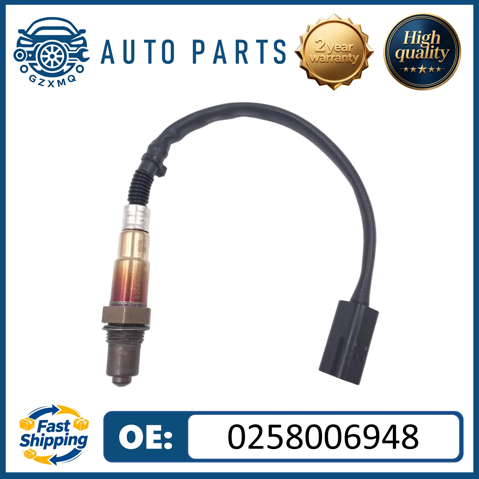 

0258006948 1PCS Downstream Air Fuel Ratio Oxygen Sensor 0258006948 9052870 For Chevrolet N200 N300 New Sail 1998-2015 car parts