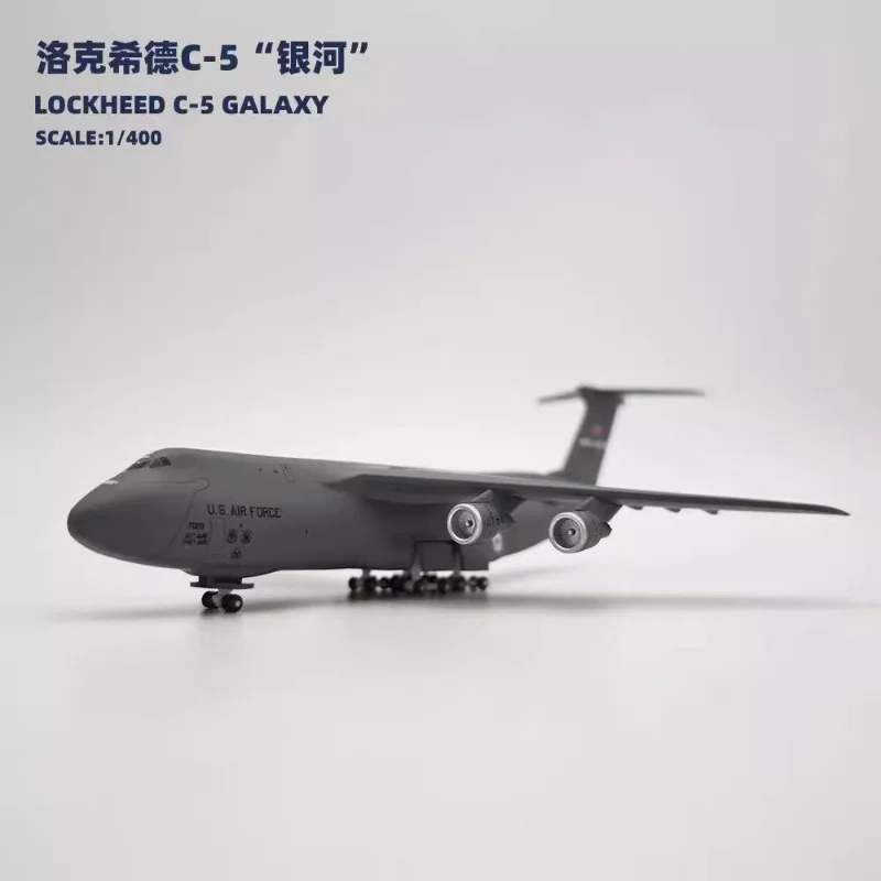 Diecast 1/400 Scale US Air Force Lockheed C-5 Galaxy Strategic Transport Aircraft Alloy Model Collectible Toy Gift Souvenir