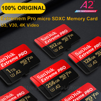 ExtremePro Micro SD Card microSDXC Memory Card A2 U3 V30 64G 128G 256G 512G 1TB 4K 5K UHD Video UHS-I Trans Flash Card For Drone