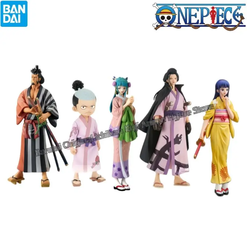 In Stock Bandai Original Box Garage Kit One Piece Dxf Kin Emon Kozuki Momonosuke Kozuki Hiyori Izou Kikunojo Anime Characters