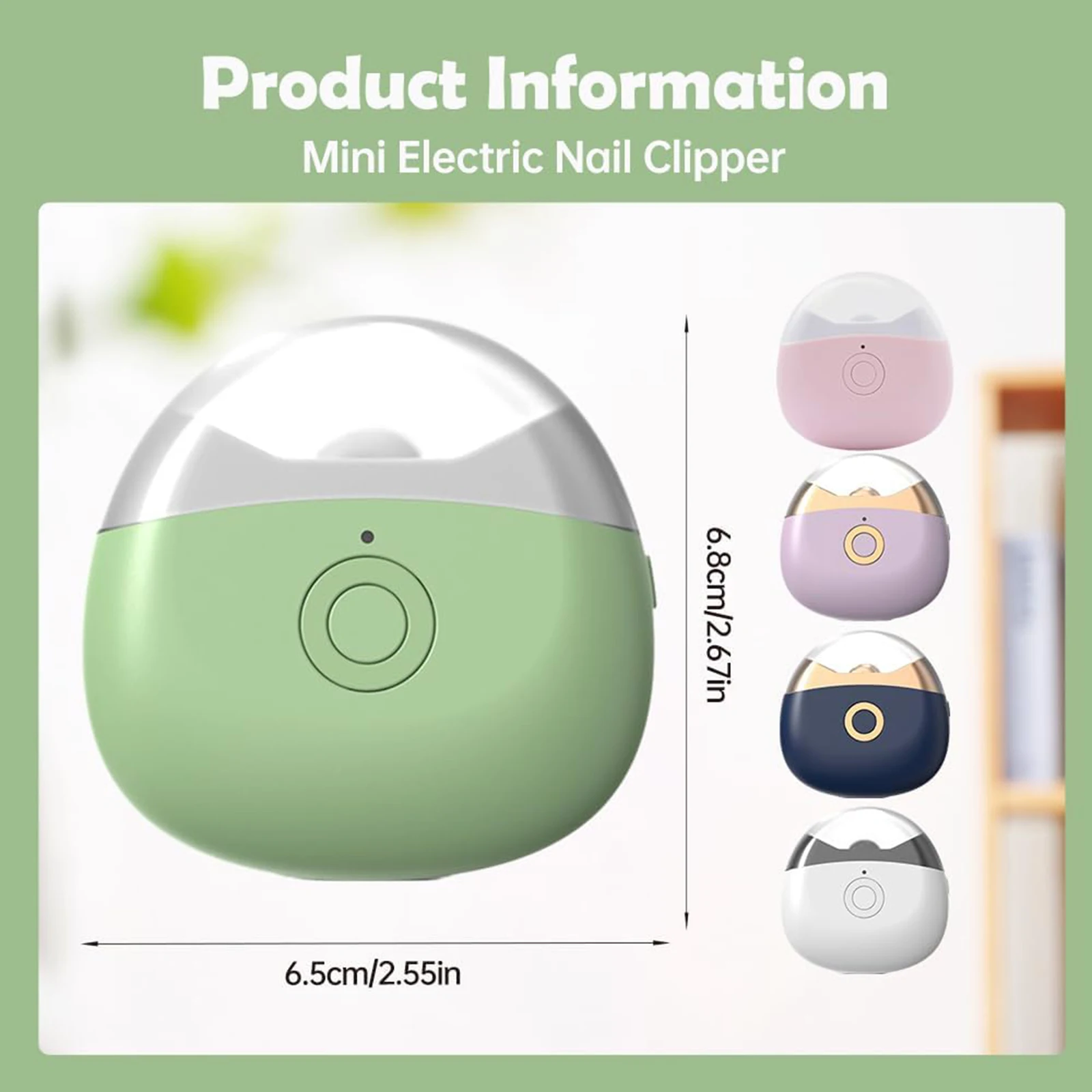 

lectric Nail Clippers 2026 New Automatic Nail Trimmer Portable Nail Clipper with LED Light Safe Nail Cutter for Baby Seniors