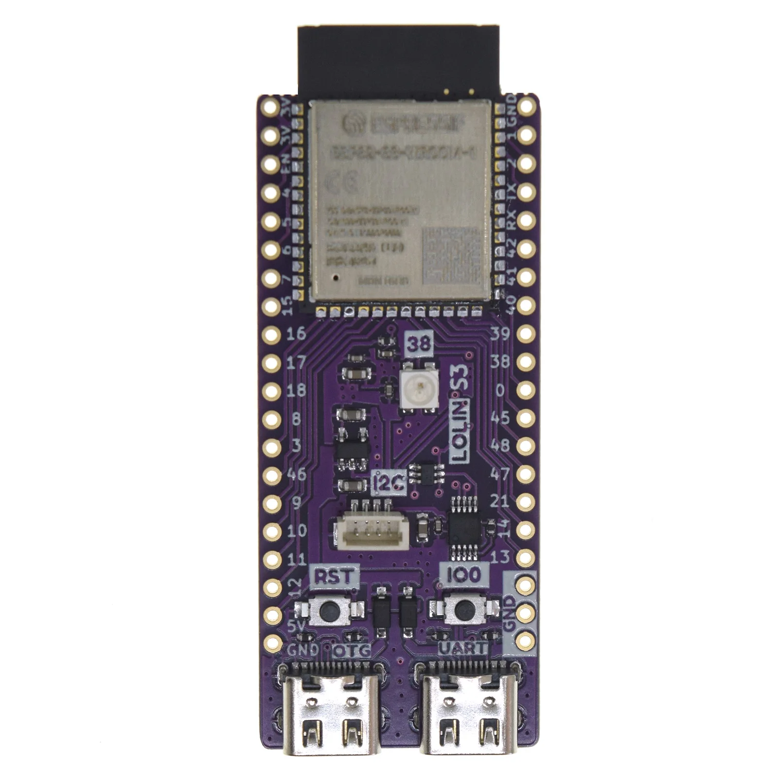 S3 V1.0.0 - LOLIN WIFI BLE IOT Board based ESP32-S3-WROOM-1 ESP32-S3 16MB FLASH 8MB PSRAM MicroPython Arduino Compatible