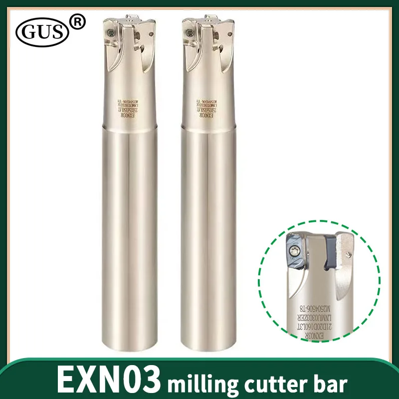 

EXN EXN03 CNC Fast Feed Plane Milling Cutter Bar EXN03R Milling Machine for LNMU0303ZER Double-sided Alloy Insert Lathe Parts