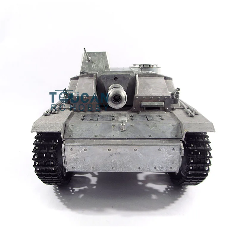 Mato métal 1/16 allemand Stug III infrarouge Ver baril recul RTR RC réservoir 1226 jouets cadeaux