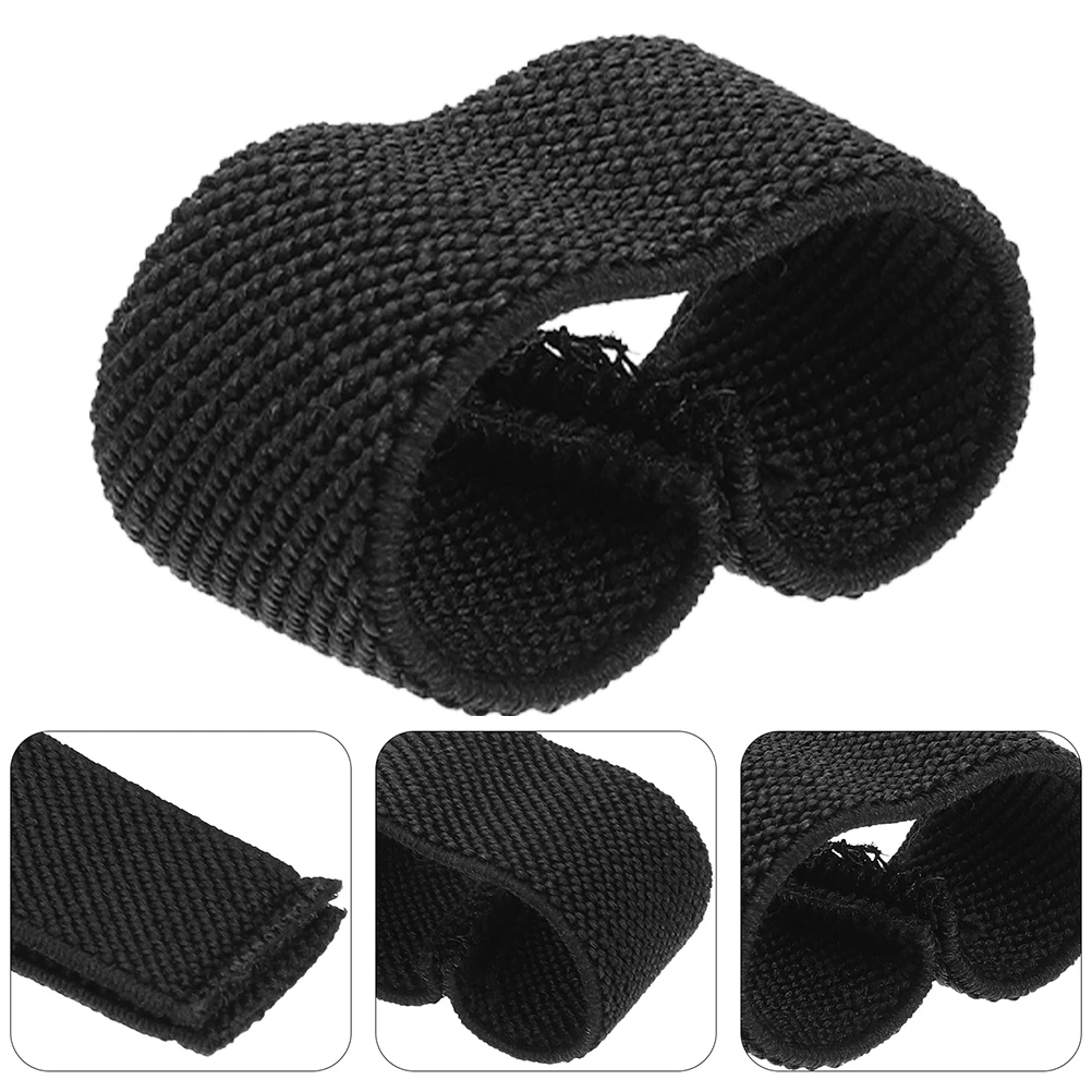 

5 Pcs Webbing Strap Belt Anchor Band Keeper Loop Women Backpack Fixing Holder Retainer Black Accessories for
