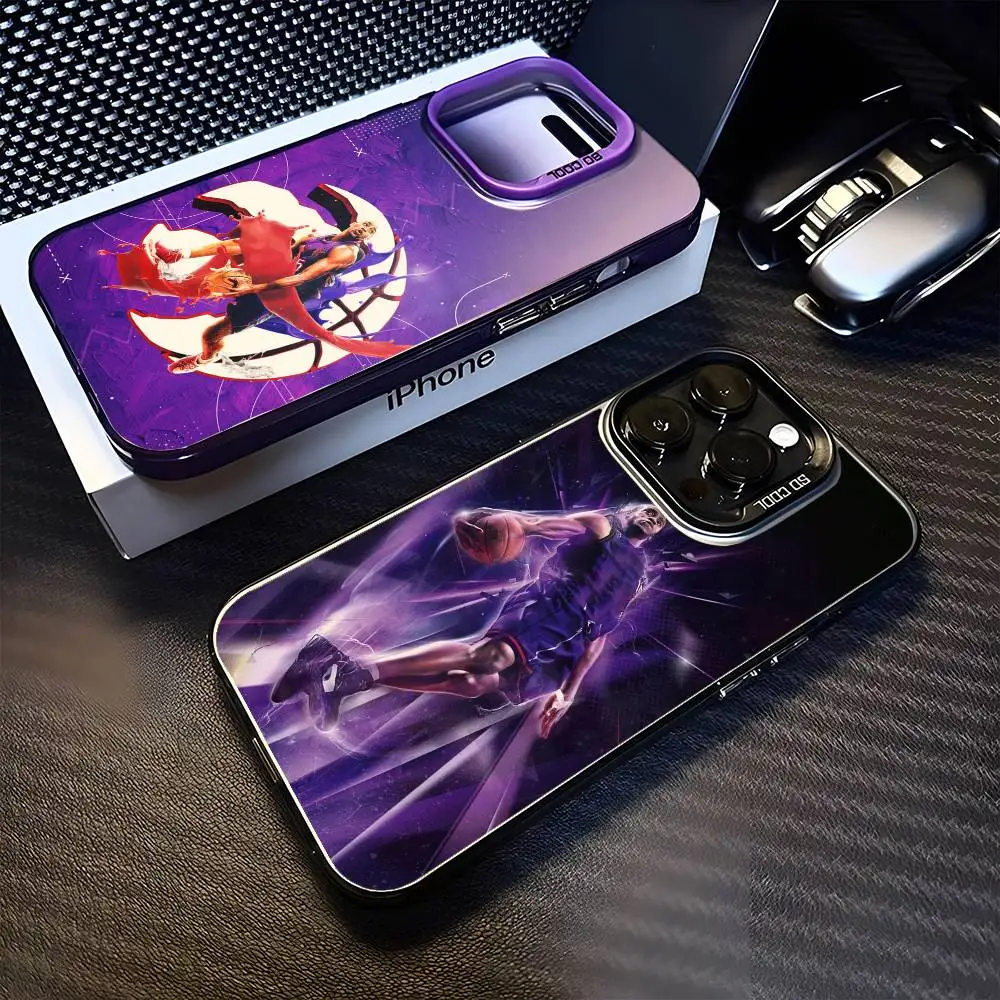 

Basketball Vince Carter 15 Phone Case For iPhone 16,15,14,13,12,11,Mini,Pro,MAX Purple Matte Shockproof Cover