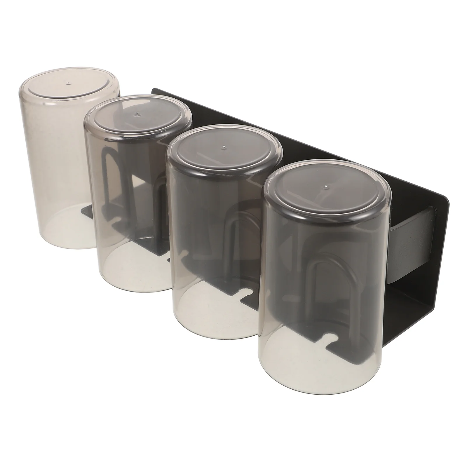 

Wall Mounted Toothbrush Holder Bathroom Rack Storage Stand Toothbrushes Space Saver Aluminum Home Kitchen Organizing