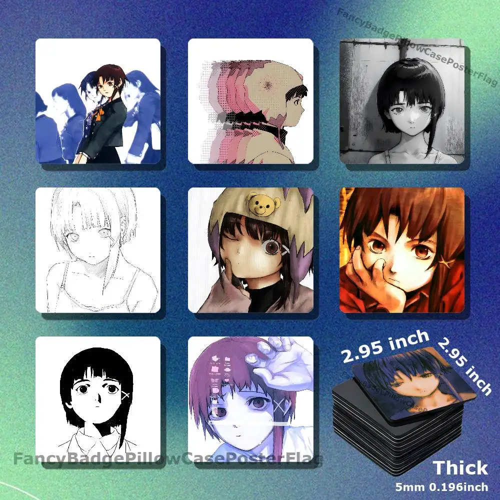

Lain S-Serial Experiments LainPilled Refrigerator Magnet Creativity Handmade Creation Acrylic Fridge Magnetic Sets Accessories