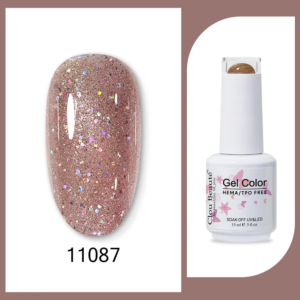 Clou Beaute 15 ml Rood Zwart Wit Groen Neon Gel Nagellak Base Top Coat Velvet Top 400 Kleuren Semi permanente Gel Nagellak