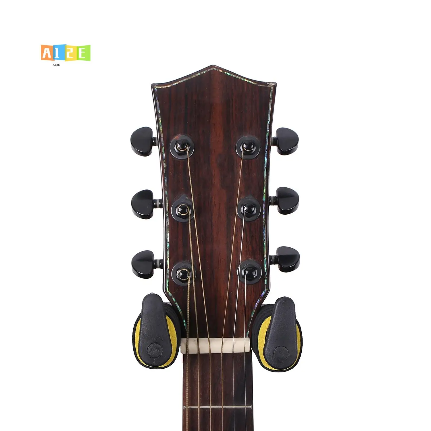 

A12E-Wall Mount Guitar Hanger Automatic Locking Guitar Racks Wall Hanger Hook Holder For Acoustic Guitar Ukulele Accessories