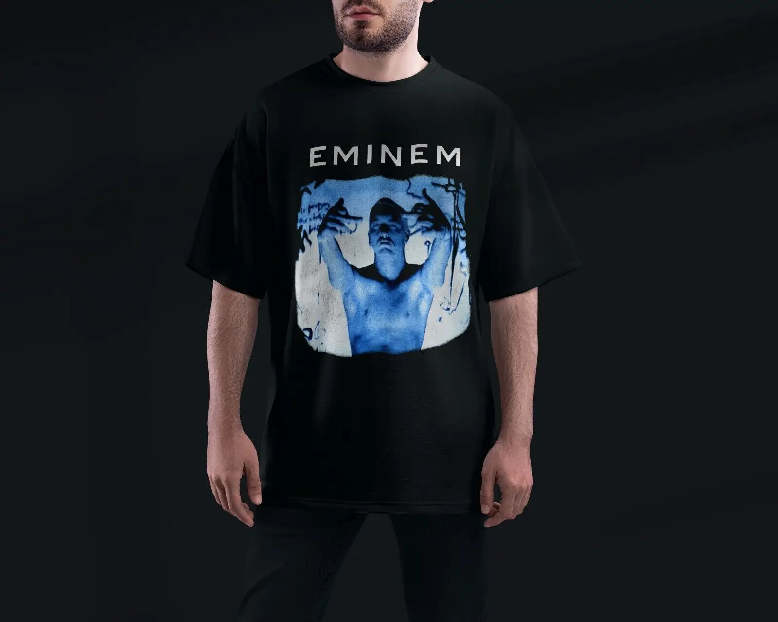 Rare Hot Vintage 1999 Eminem Slim Shady Tour New Reprint Size Print T Shirt