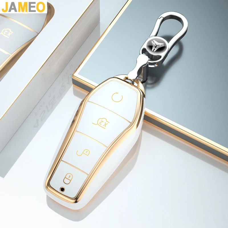 

Новый мягкий чехол из ТПУ с 4 кнопками для автомобильного ключа BYD Qin Plus DMI Atto 3 Han EV Dolphin, защитный чехол для пульта ДУ, прочные аксессуары