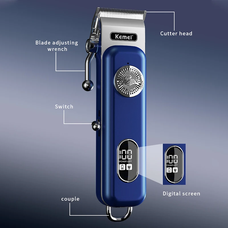 Rechargeable Professional Hair Clipper Hair Trimmer For Men Shaver Hair Cutting Machine Barber Accessories Cut Machin Beard