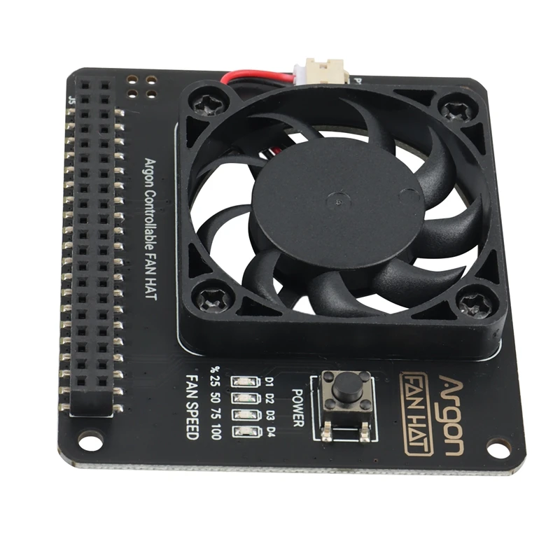 Chapéu de argônio para raspberry pi 4, placa de expansão gpio com função de refrigeração, botão de energia para raspberry pi 4b/3b +/3b