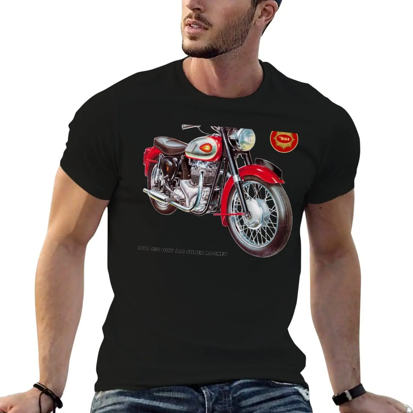 

1960 BSA 650cc Super Rocket T-Shirt plus size tops for a boy mens graphic t-shirts hip hop