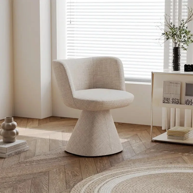Nordic rotatable makeup chair cream wind designer home online celebrity ins wind lazy dinning bedroom restaurant chair