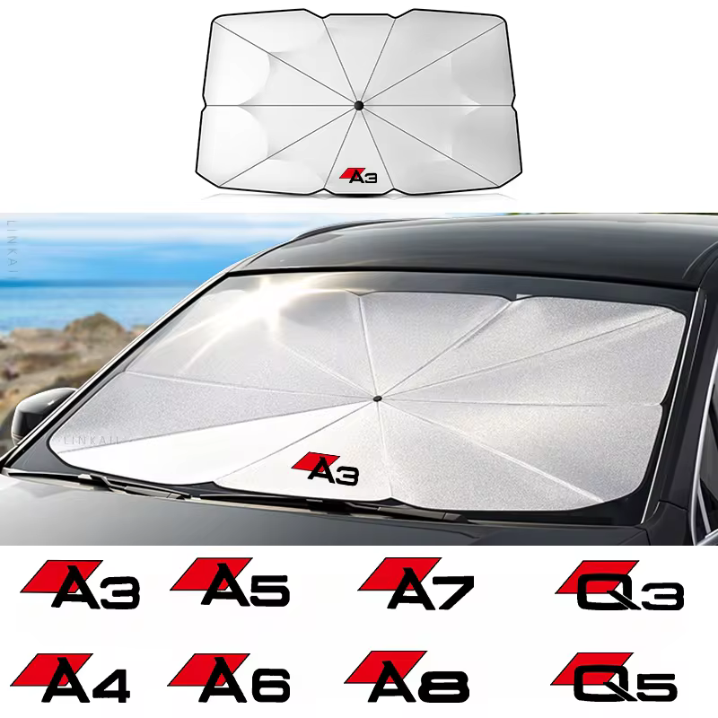Car Windshield Sun Shade Blocks, UV Ray Reflector Umbrella, For AUDI A1, A3, 8p, A4, B4 A5, A6, A7, A8, Q2, Q3, Q5, Q7, Q8 Похожие на AliExpress
