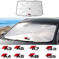 Auto Windschutz scheibe Sonnenschutz blöcke, UV-Strahl Reflektor Regenschirm, für Audi A1, A3, 8p, A4, A4 A5, A6, A7, A8, Q2, Q3, Q5, Q7, Q8