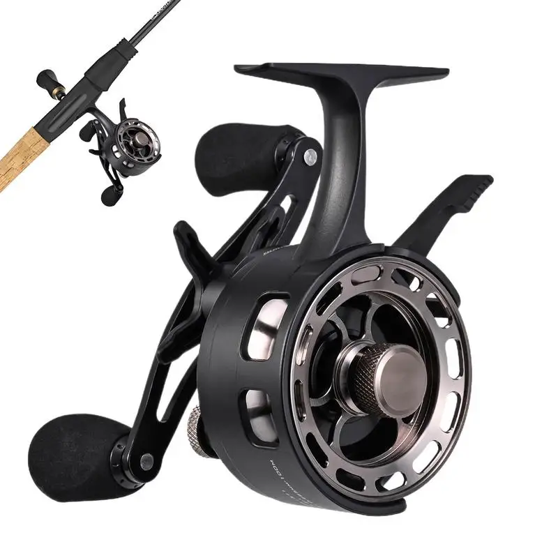 Ice Fishing Reel, Inline Ice Reel, Innovative Structure Design, Ice Fishing Gear for Sea Lake Pond, No line Twist