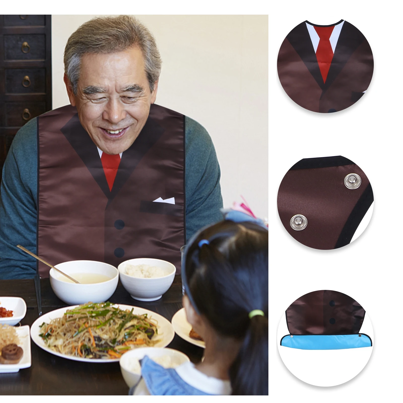 

Водонепроницаемые нагрудники для взрослых, пожилых людей, легкая чистка, прочный материал, защитная одежда для еды