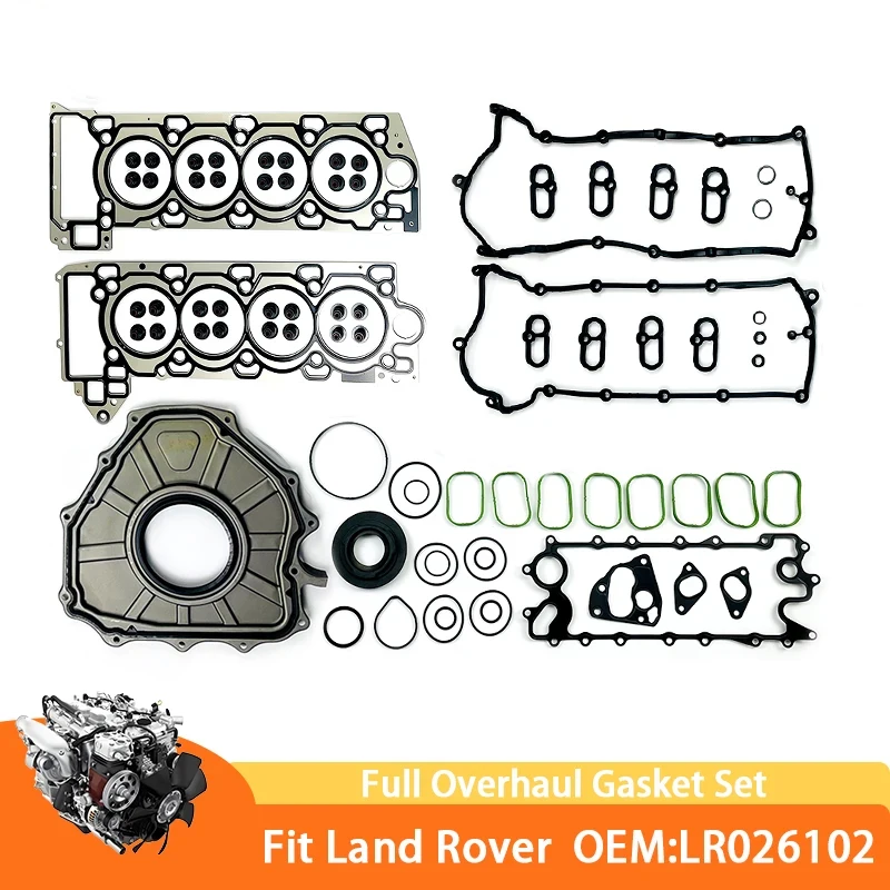 

Old Engine Full Gasket Kit For Land Rover Range Rover Discovery 5.0L Cylinder Head Gasket Set Car Accessories Parts LR026102
