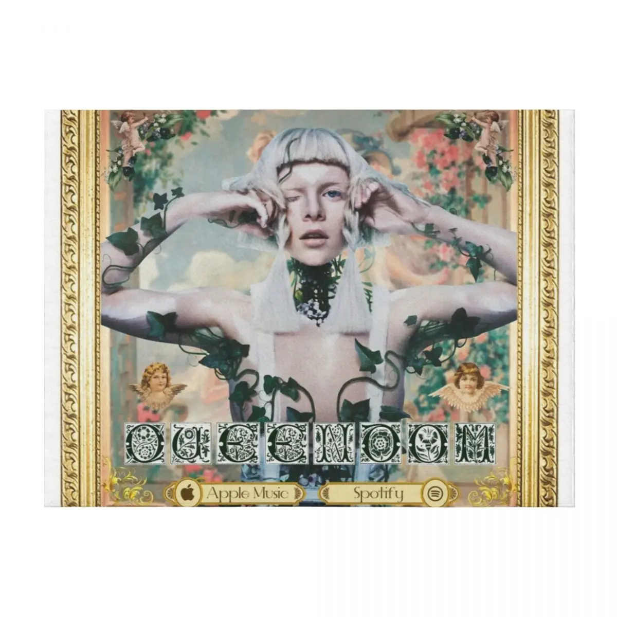 

Aurora Aksnes Album Cover Throw Blanket Luxury Throw Retros Polar Flannel Fabric Blankets