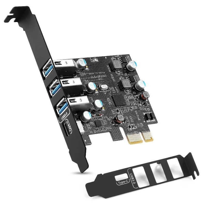 

Конвертер PCIE в 3 порта USB3.0, 1 порт USB3.1 Type-C, карта расширения PCI Express для Mac Pro Fresco Fl1100, не требует блока питания