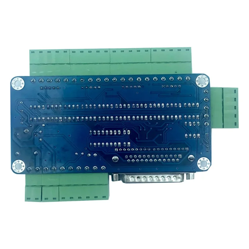 5-axis parallel port control card supports MACH3, KCAM4, EMC2, can be connected to DC 12V-36V power supply, and can share power