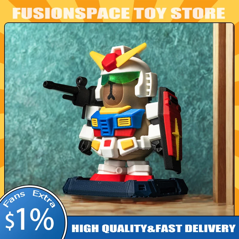 

Creative New Cartoon Capibala Magnetic Mecha Armor Fun Doll Hand-Made Game Around The Special Decoration Model Toys Child Gifts