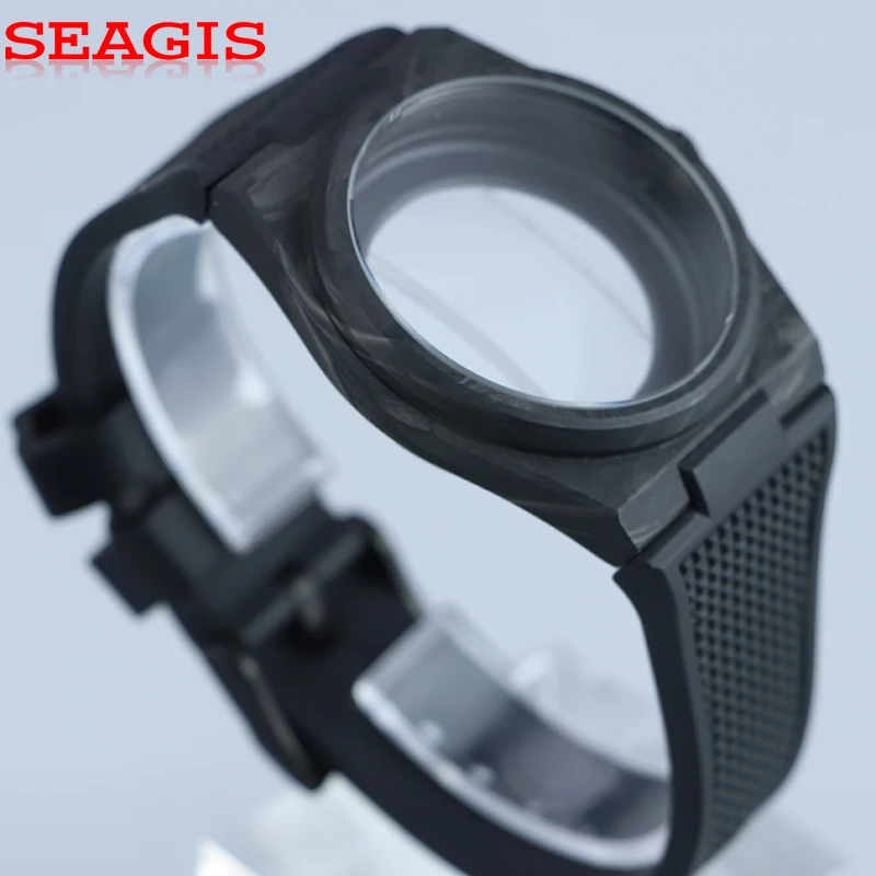 ساعة سيجيس أوتوماتيكية من ألياف الكربون 40 ملم، غوص فاخر مقاوم للماء PRX، حركة NH35 #6