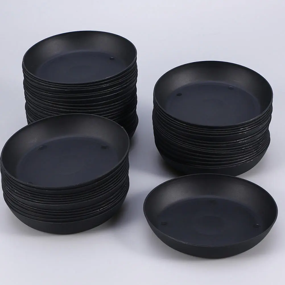 

15pcs Plant Pots Tray Thickened Sturdy Sun Resistant Lightweight Plastic Material Water Plates PP for Plants