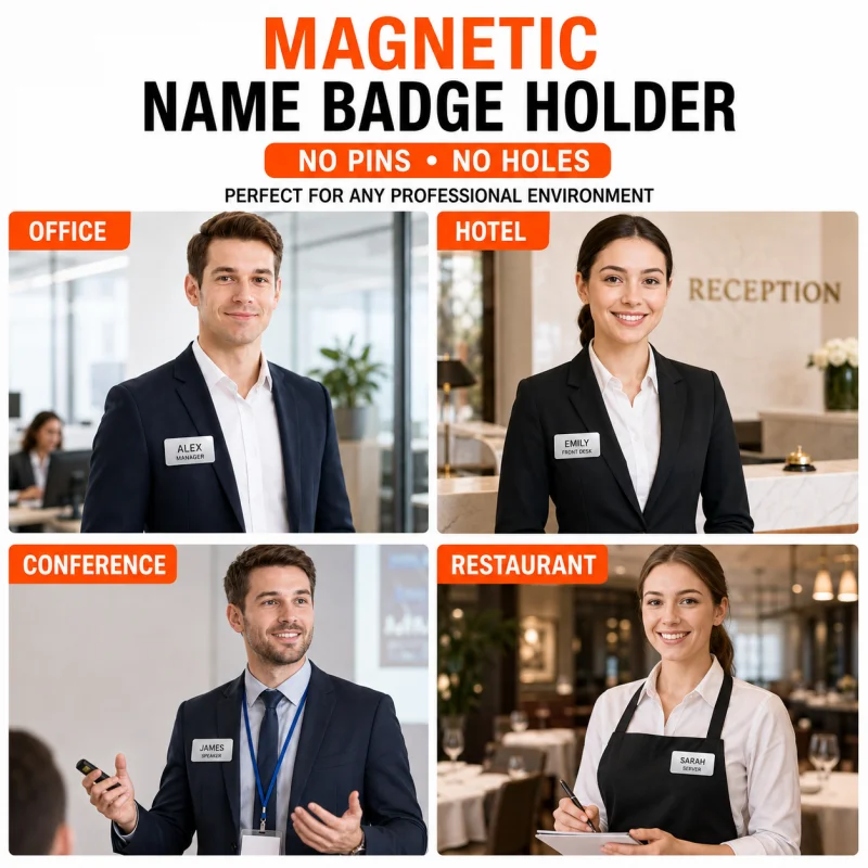 Magnetic Name Badge Holder 3 N - Office Xp recension och pris