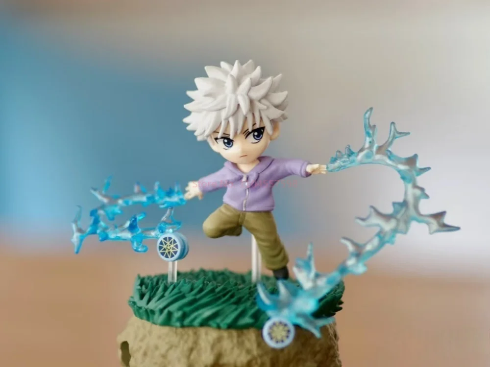 Escritorio Hunter X Hunter 4 escena en miniatura Rement comida juego comida de imitación juguetes modelo muñecas escritorio marea juego caja ciega 6 tipos