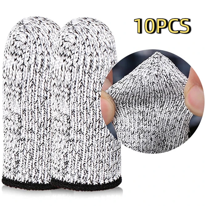 

10 шт., устойчивые к порезам напальчники, защитные накладки на пальцы, многоразовые накладки на пальцы, защитные накладки на пальцы для швейных принадлежностей