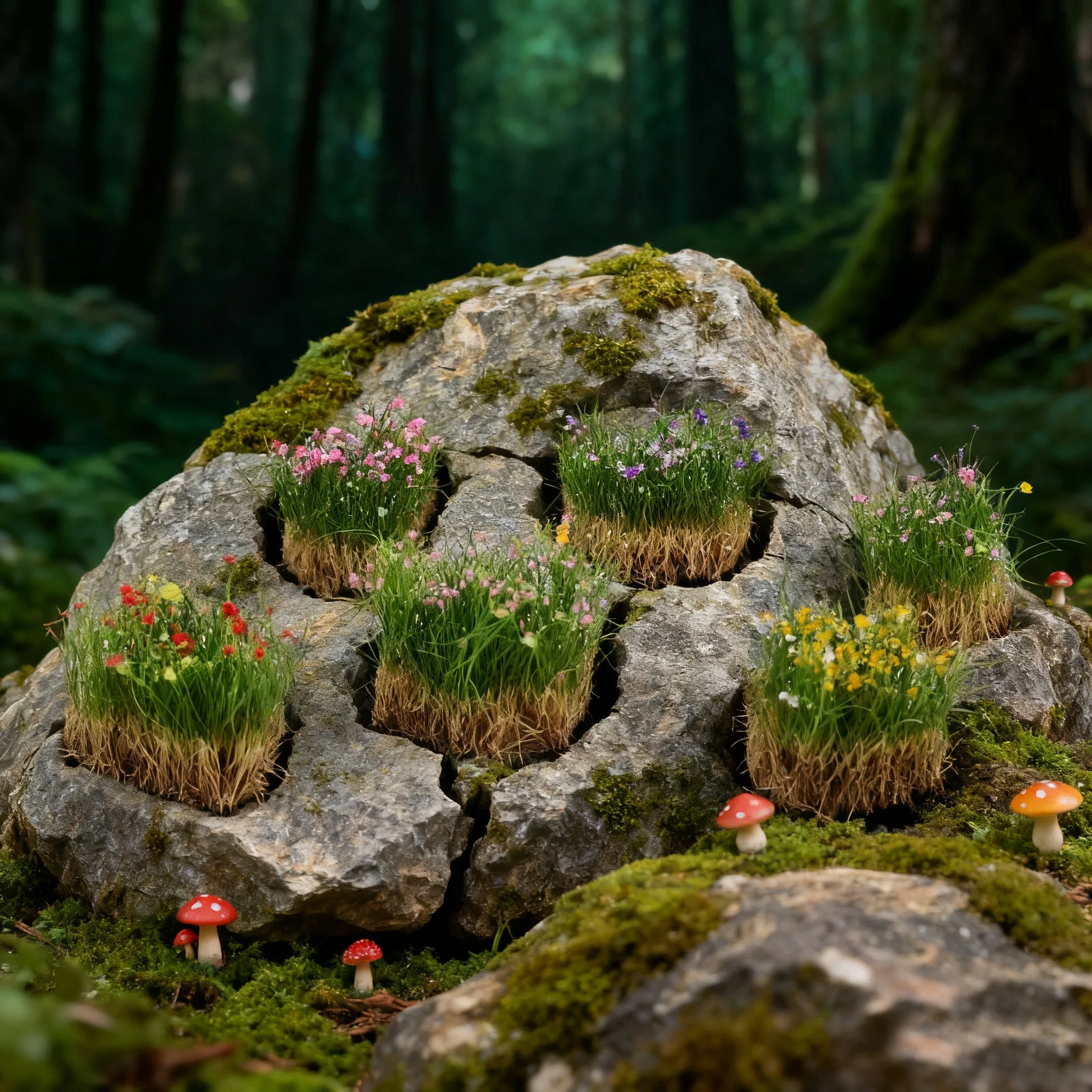 12-16 مللي متر لتقوم بها بنفسك مصغرة الملونة زهرة العنقودية اليد المسيل للدموع ثابت العشب خصلات لقطار السكك الحديدية الرمال التخطيط العسكري قاعدة Diorama #5