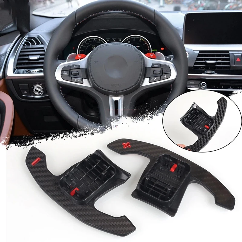 Carbon Fiber Paddle Shifter Car Steering Wheel Paddle Extension Shifter For-BMW 1 2 3 4 5 6 7 8 Series G20 G26 G30