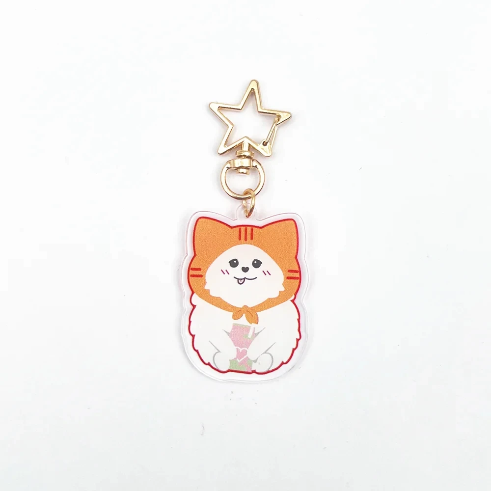 Thailand Sterne Samruay Polcasan Muv Cosplay Schlüsselanhänger Acryl Schlüsselanhänger Niedliche Figur Anhänger Legierung Schlüsselanhänger Rucksack Zubehör