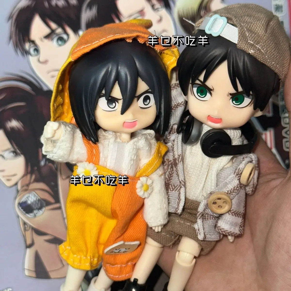 

Anime Shingeki No Kyojin Armin Arlert Mikasa·Ackerman Levi Ackerman Hange Zoe Attack on Titan Cosplay Figures Model Garage Kits