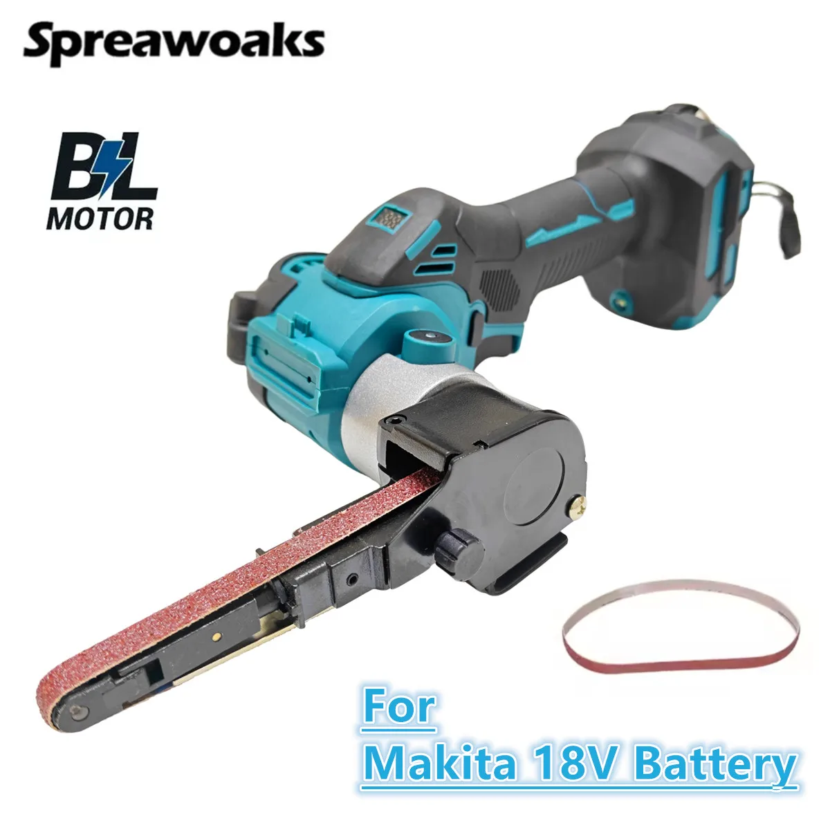 

For Makita 18V Battery Brushless Electric Mini Belt Sander 11000RPM Angle Grinder Cordless Belt Sander Polisher Power Tool