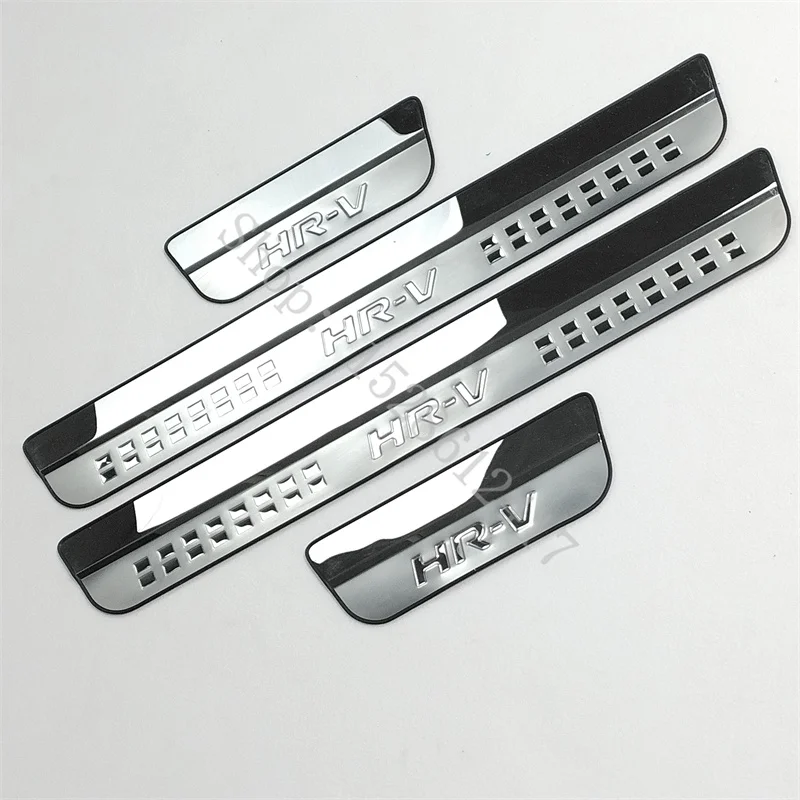 For Honda HRV HR-V Vezel 2014 2015 2016~2019 Stainless Steel Door Sill Plate Auto Pedals Protector Cover Car Accessories