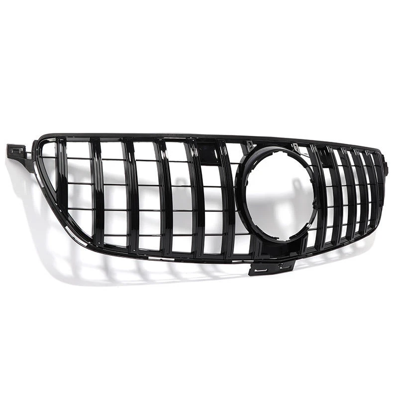 Car Accessories Primed ABS Plastic Honeycomb Front Bumper Grille Piano Black UV Treated For GLE W166 2015-2019