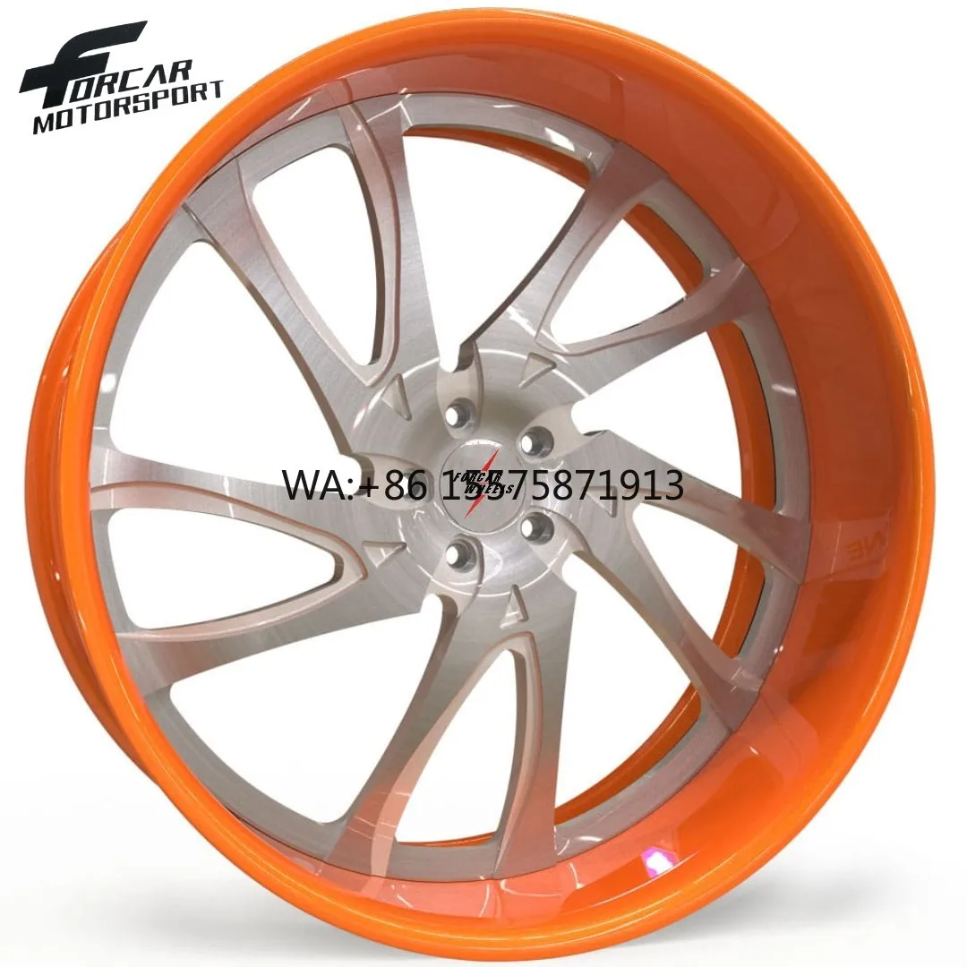 

Кованые диски Forcar, глянцевые черные, 2-составные, из сплава T6061, 5*112, 5*114.3, новинка, по заводской цене