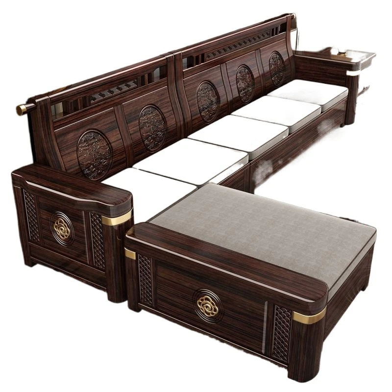 

New Chinese-style all-solid wood full set of large and small apartments