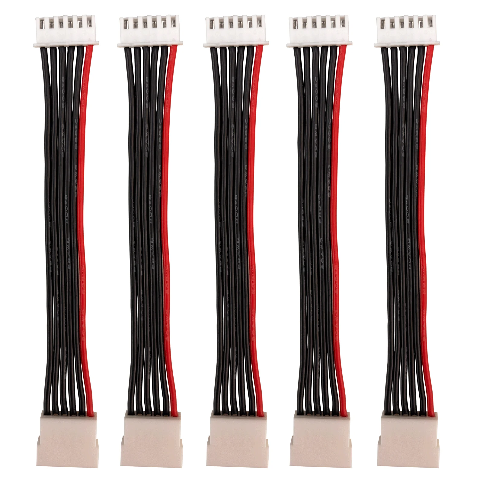 JST-XH 2S-6S LiPo Battery Balance Extension Cable Male to Female 20AWG Silicone Wire RC Charger Balance Lead