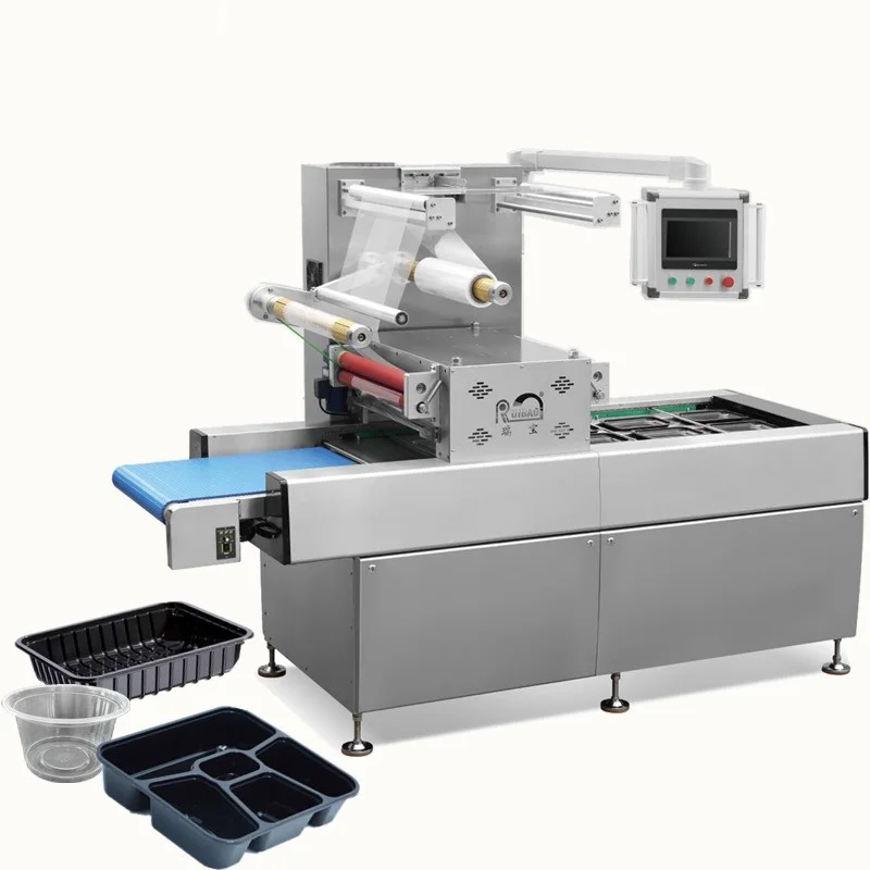 MAP Tray Sealer Machine Multi-Functional for Meat Ready Meals Salad Modified Atmosphere Packing Vacuum Cooked Food Customized