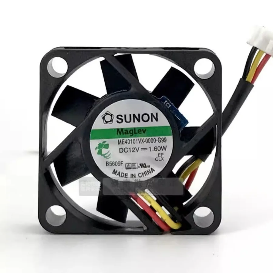 For SUNON ME40101VX-0000-G99 4010 DC12V 1.60W 4CM 3-Pin Inverter Cooling Fan
