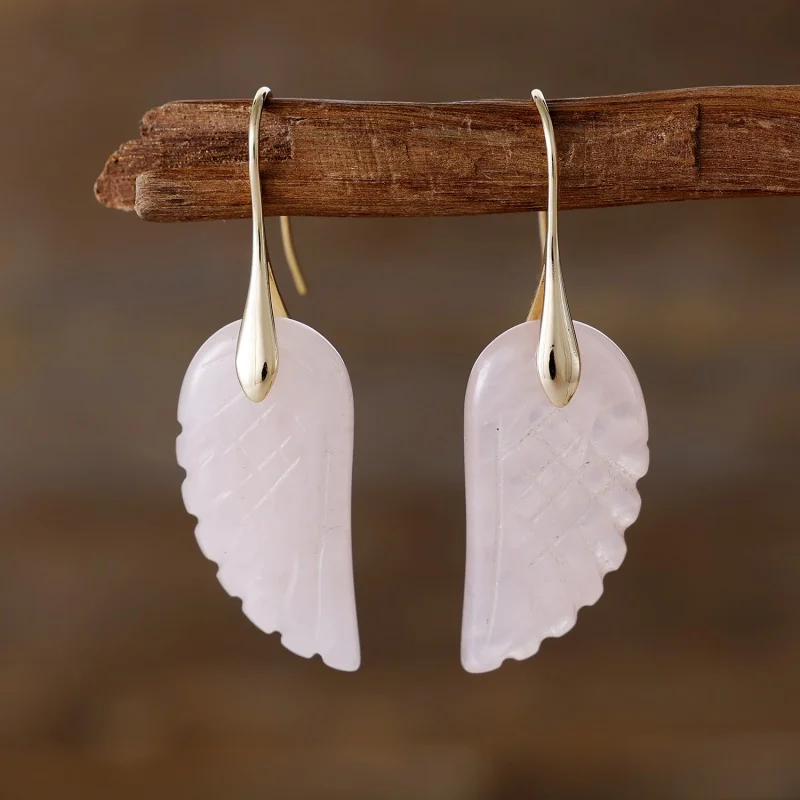 2026 New European and American Mid To Long Personalized Crystal Wing Ear Hooks with Atmospheric Design, Precious Jewelry Gifts